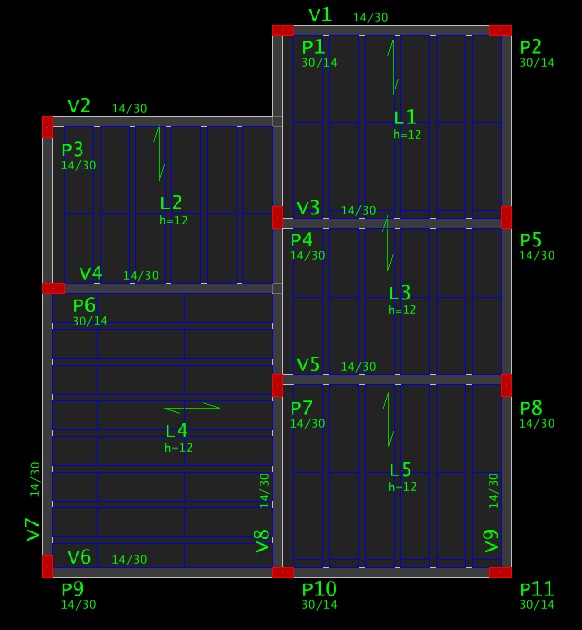 Detalhamento estrutural em concreto